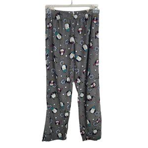Just be.. Penguin Winter Fleece Pull On Elastic Lounge Pants M
